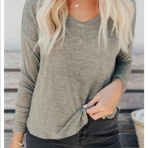 “Brenner” V- Neck Long Sleeve